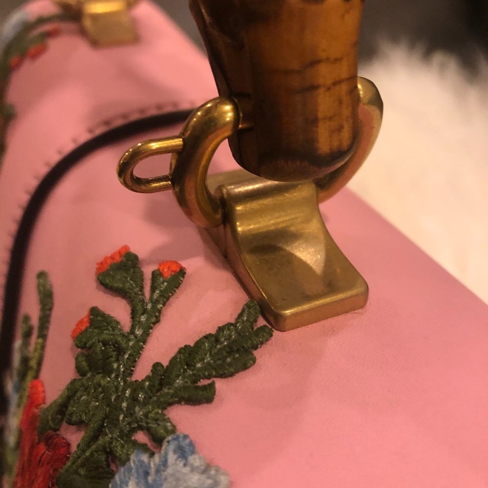 🥳🎉HOST PICK🎉🥳 Gucci Dionysus Small Embroidered Floral Bag Pink NEW W DUSTBAG - Picture 7 of 16
